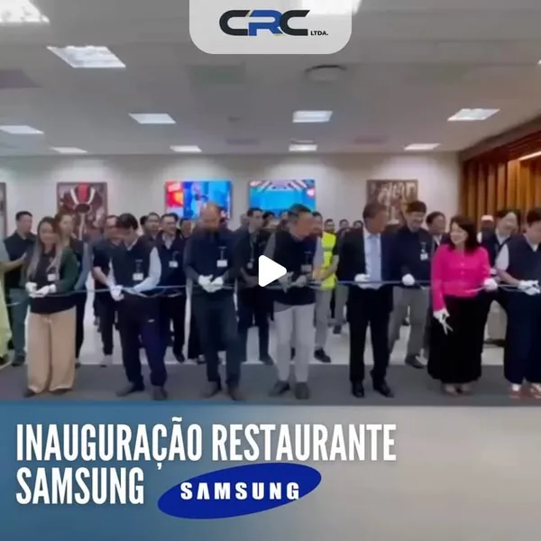 Nova cozinha Samsung, obra CRC